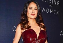 Salma Hayek In A Sheer Net Top In This Throwback Pic To Inspire You For Your Next Date Night