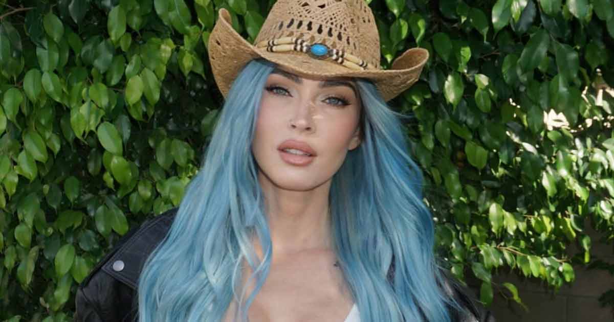Megan Fox Trolled Over Blue Hair-Extensions