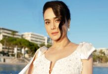 Preity Zinta Stuns In Shimmery Pink Saree At Cannes 2024