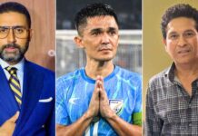 India’s Messi Sunil Chhetri Retires; Abhishek Bachchan, Sachin Tendulkar, Ranveer Singh & More Celebrities Pay Tribute Say, “End Of An Era”